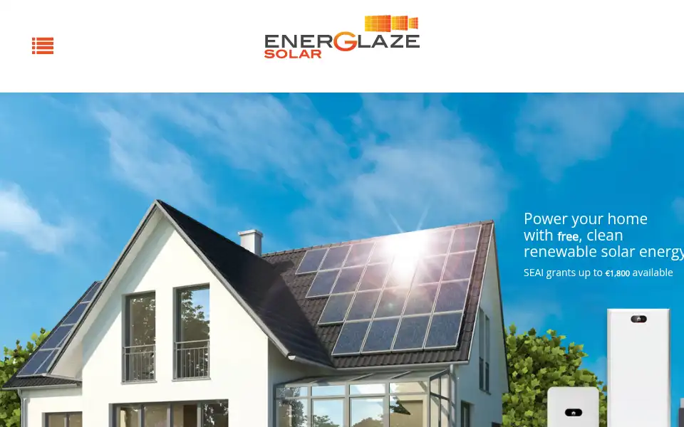 Screenshot of energlazesolar.com