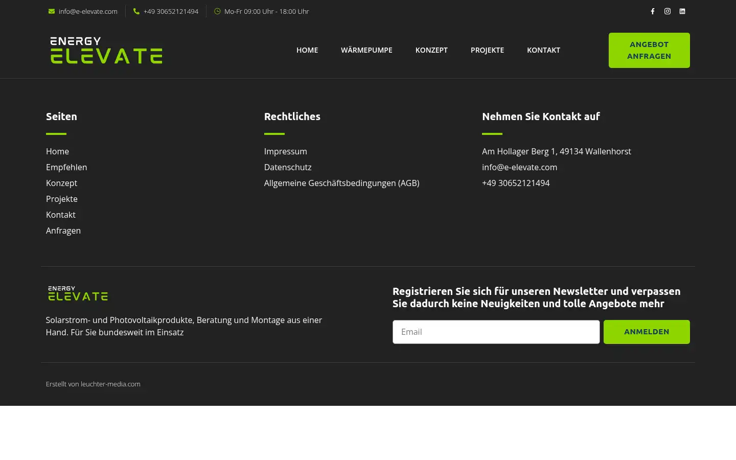 Screenshot of energy-elevate.com