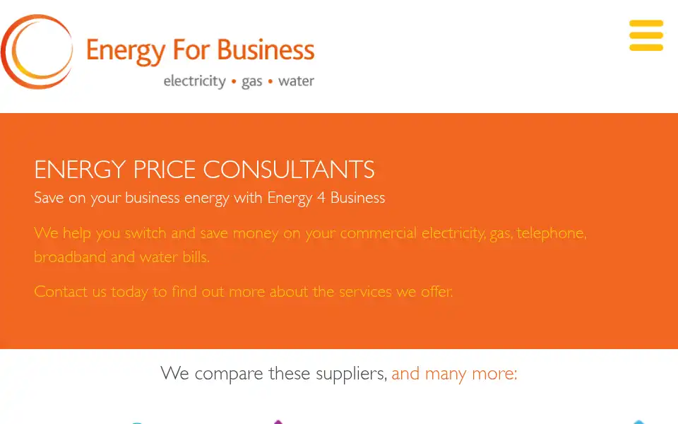 Screenshot of energy4business.co.uk