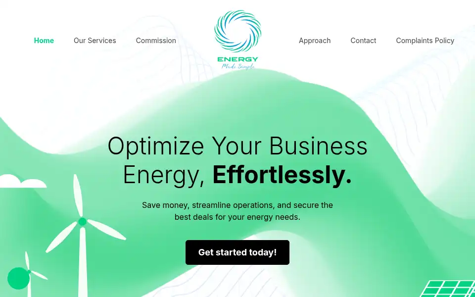 Screenshot of energymadesimple.co.uk