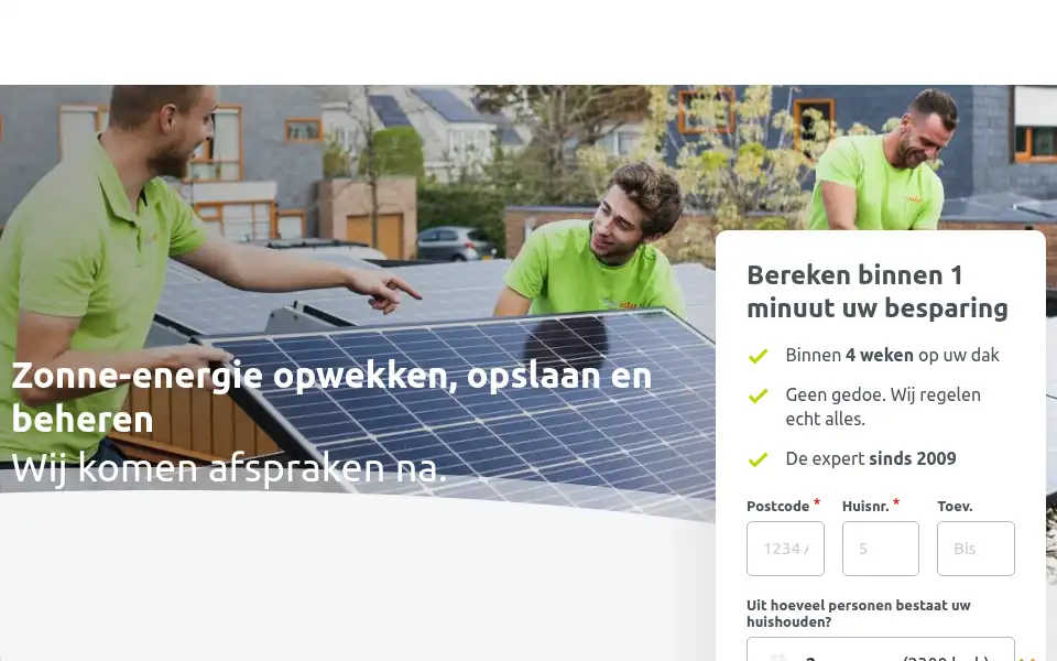 Screenshot of enersolar.nl