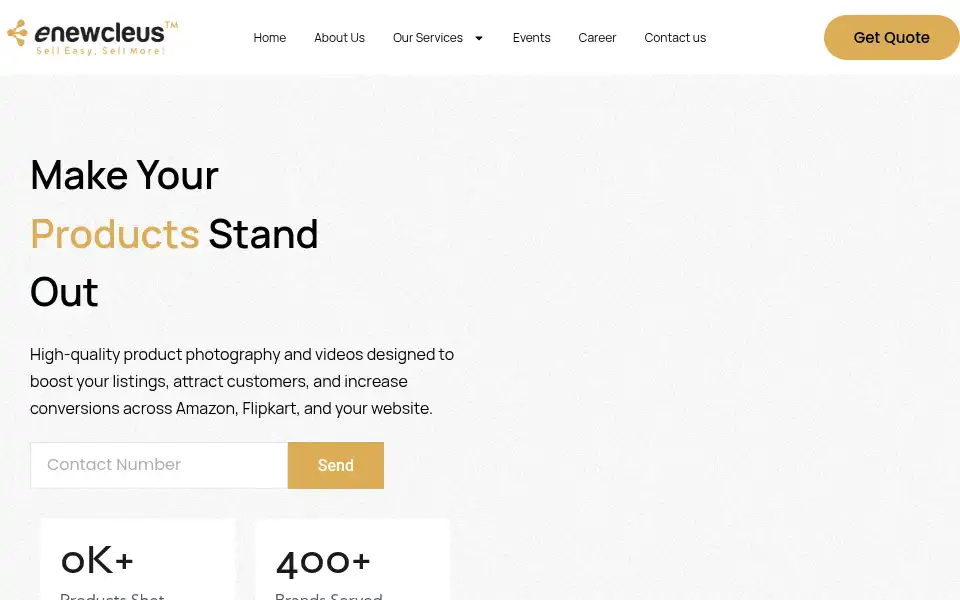 Screenshot of enewcleus.com