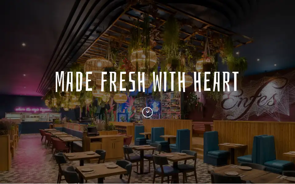 Screenshot of enfesrestaurant.co.uk