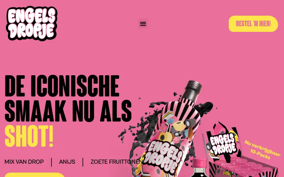 Screenshot of engelsdropje.nl