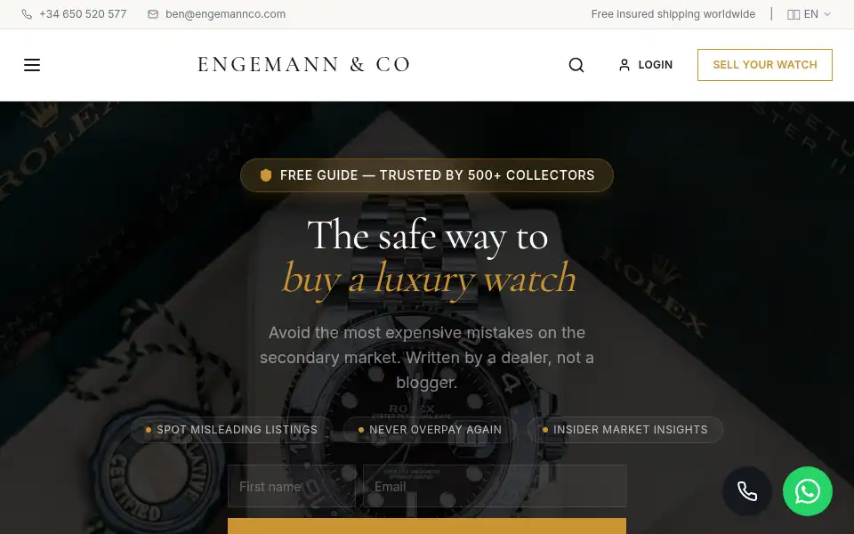 Screenshot of engemannco.com
