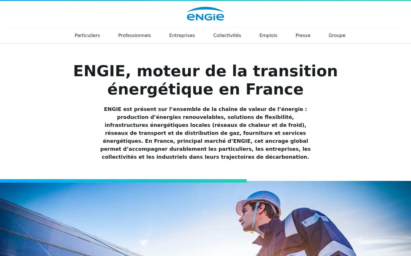 Screenshot of engie.fr