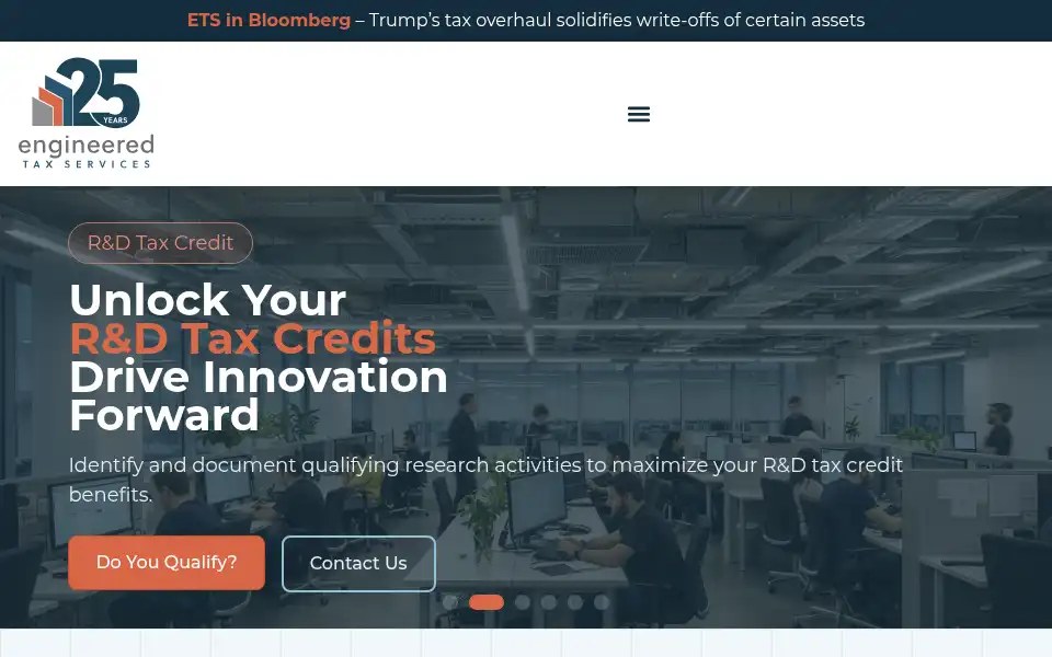 Screenshot of engineeredtaxservices.com