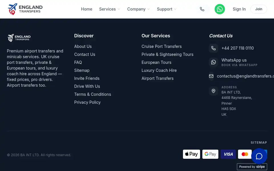 Screenshot of englandtransfers.com