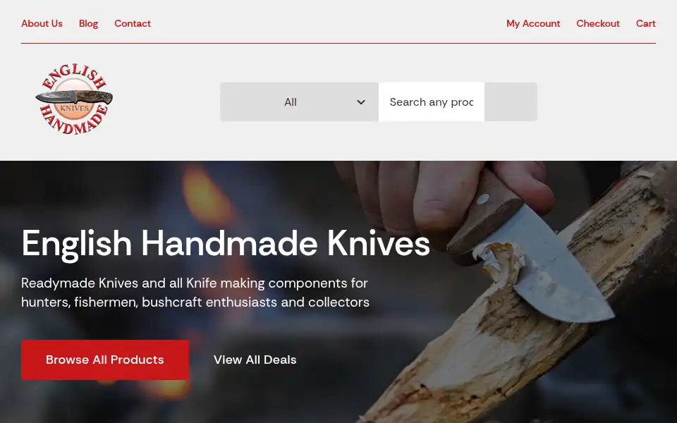 Screenshot of english-handmade-knives.co.uk