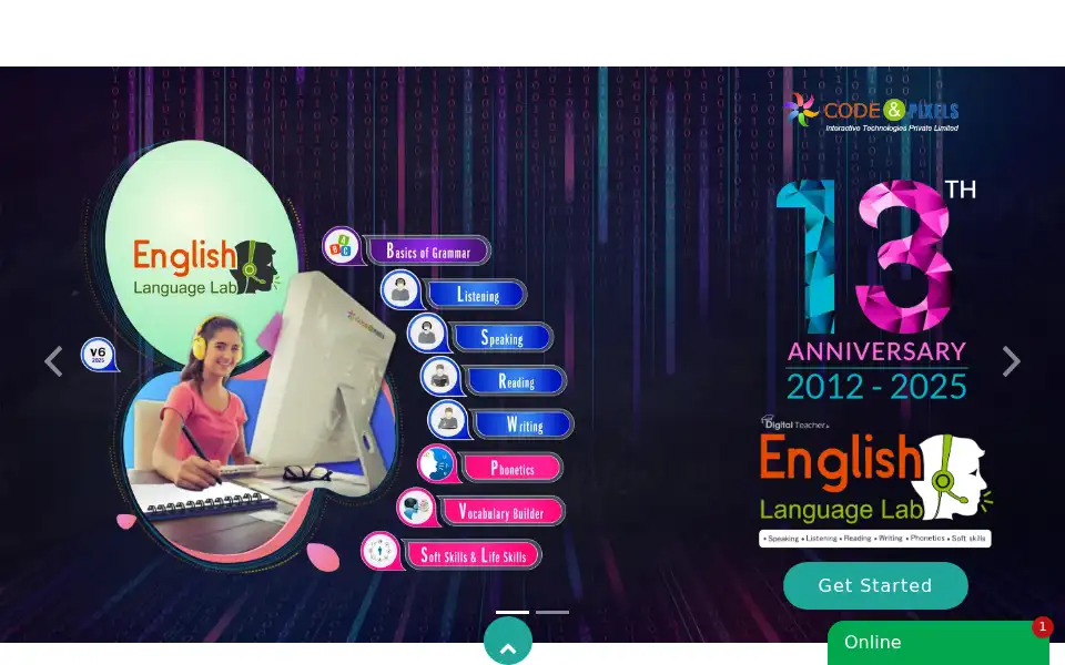 Screenshot of englishlab.co.in