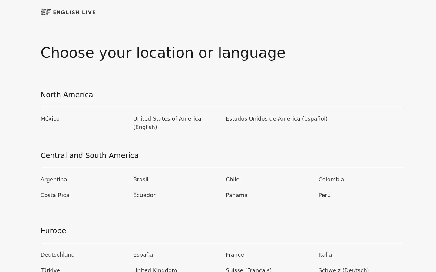 Screenshot of englishlive.ef.com