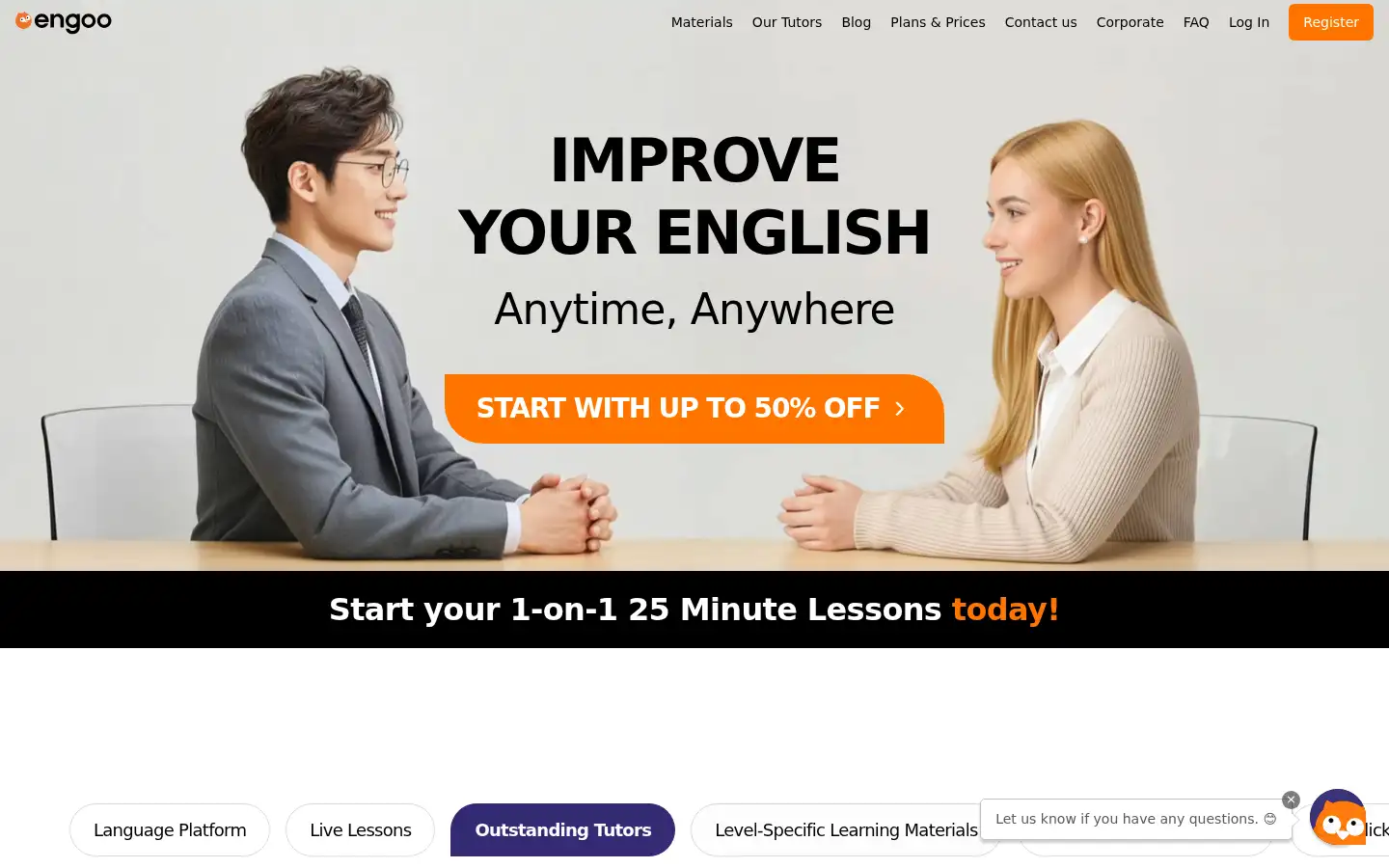 Screenshot of engoo.com