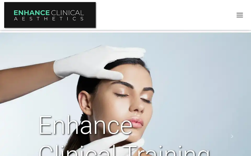 Screenshot of enhanceclinical.co.uk