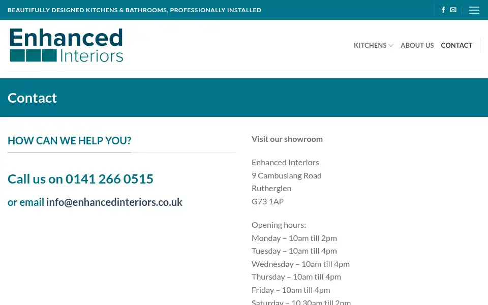 Screenshot of enhancedinteriors.co.uk