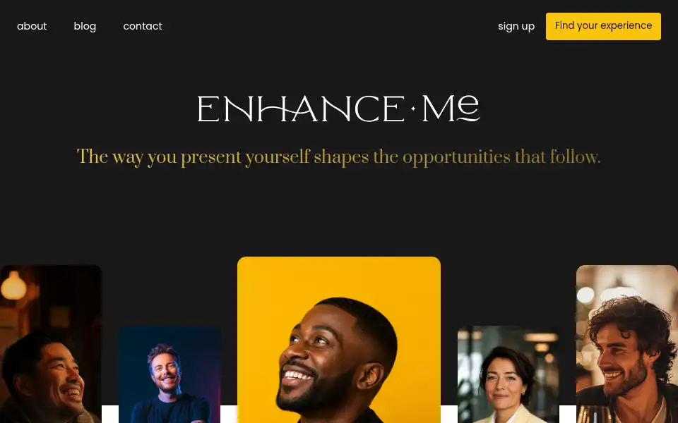 Screenshot of enhanceme.io