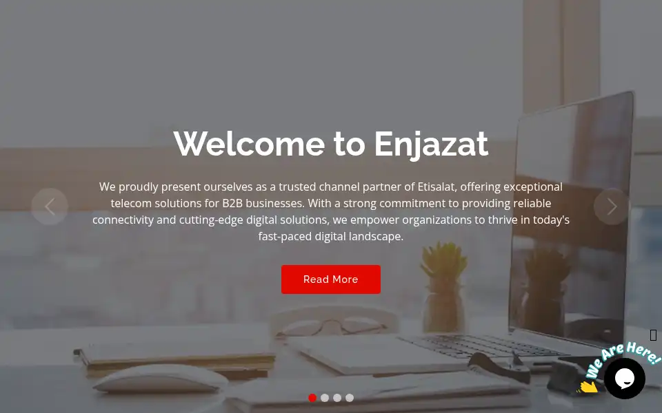 Screenshot of enjazats.com