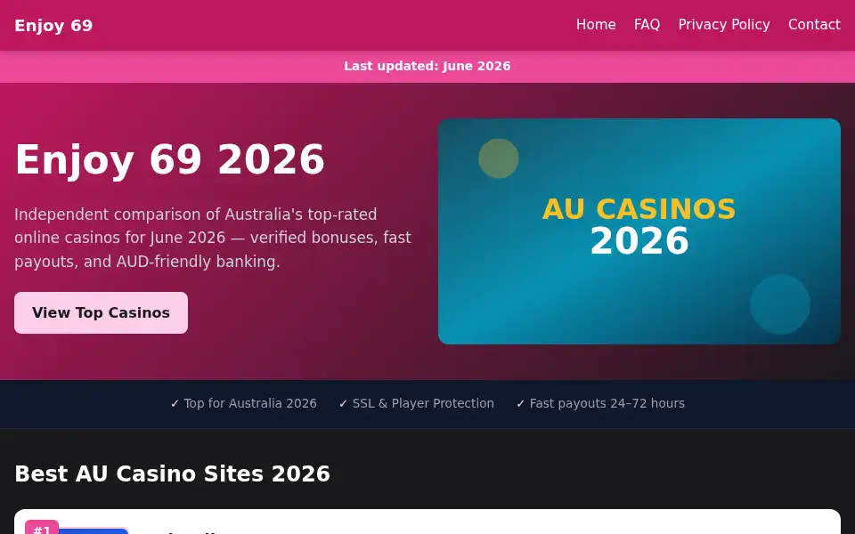 Screenshot of enjoy-69-casino.com
