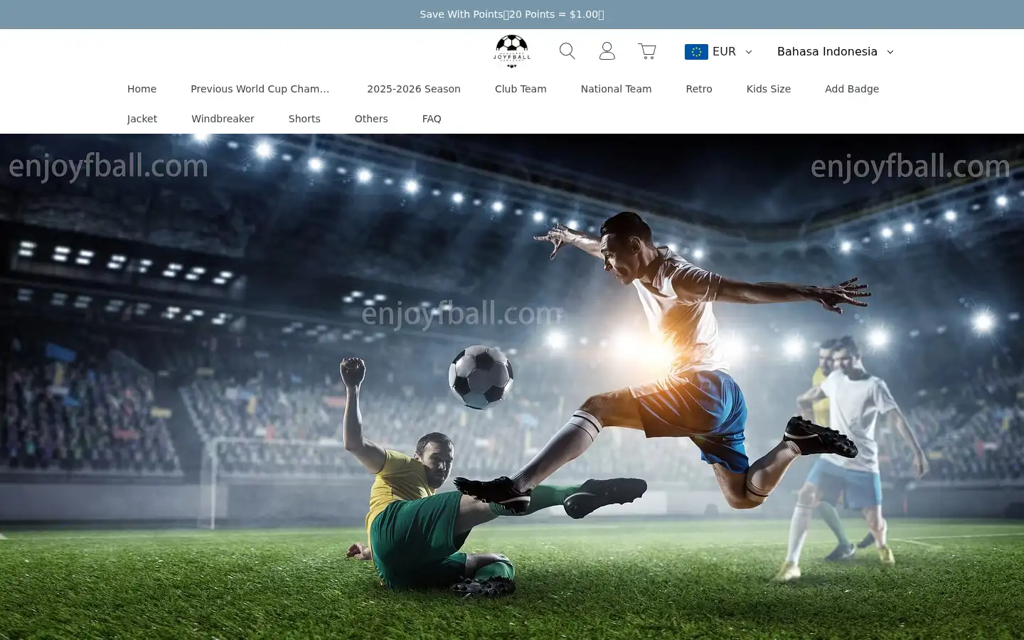 Screenshot of enjoyfball.com