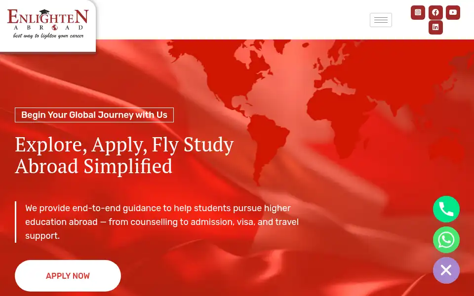 Screenshot of enlightenabroad.com