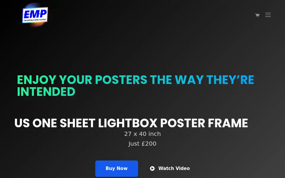 Screenshot of enlightenedmovieposters.com