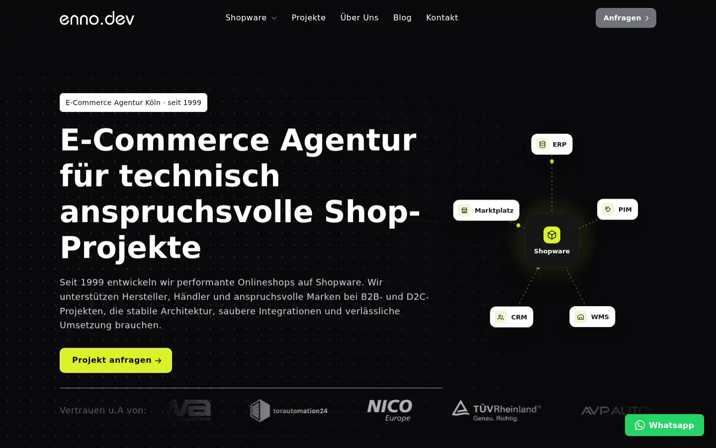 Screenshot of enno.digital