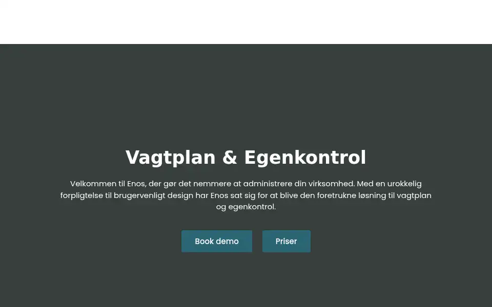 Screenshot of enos.dk