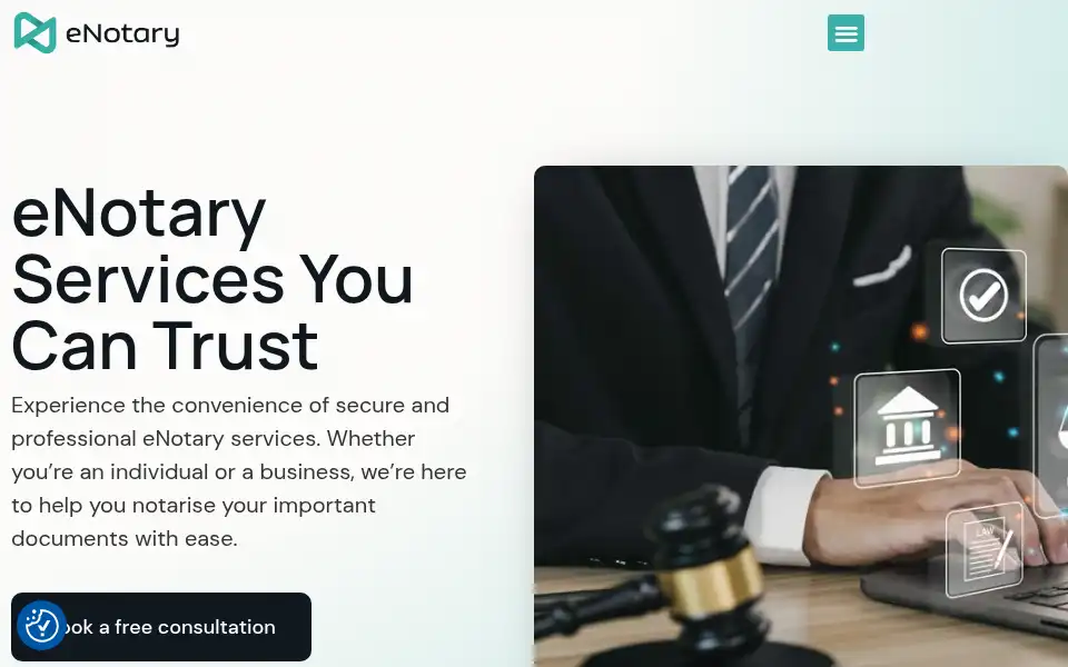 Screenshot of enotarypublic.co.uk