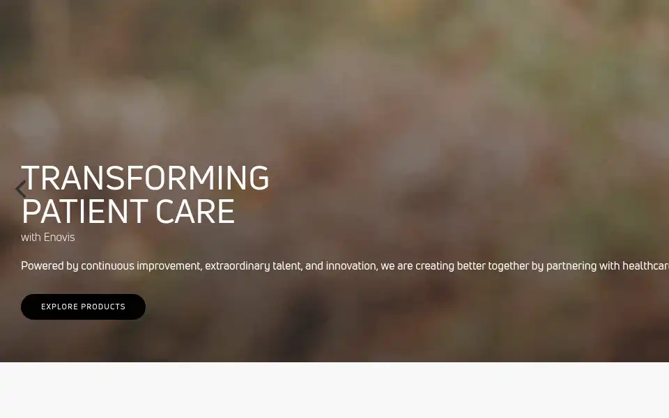 Screenshot of enovis.co.uk