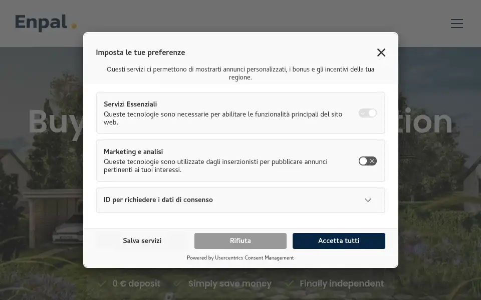 Screenshot of enpal.com