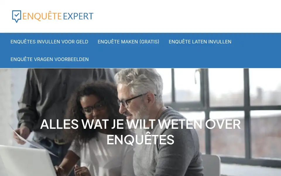 Screenshot of enqueteexpert.nl