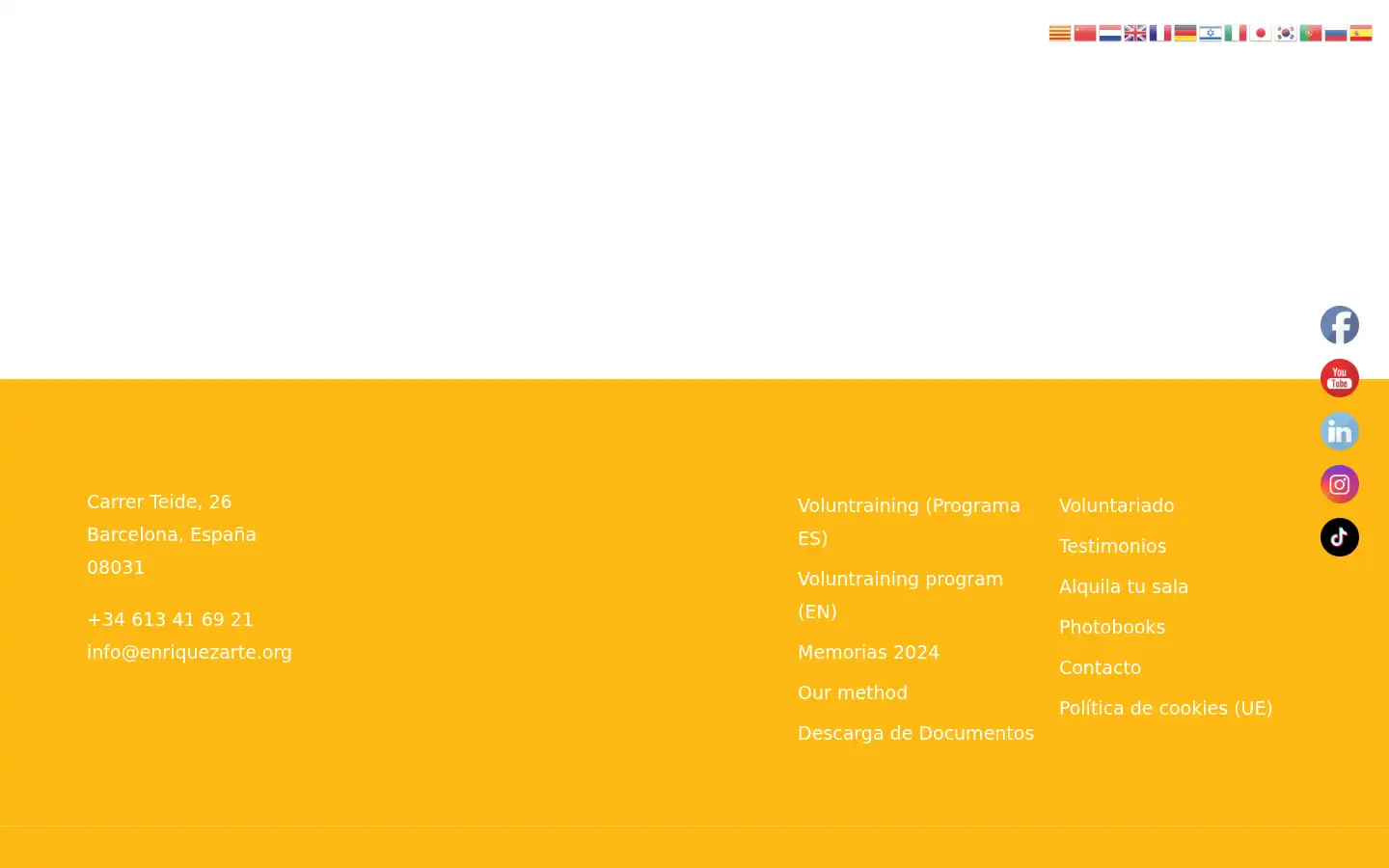 Screenshot of enriquezarte.org