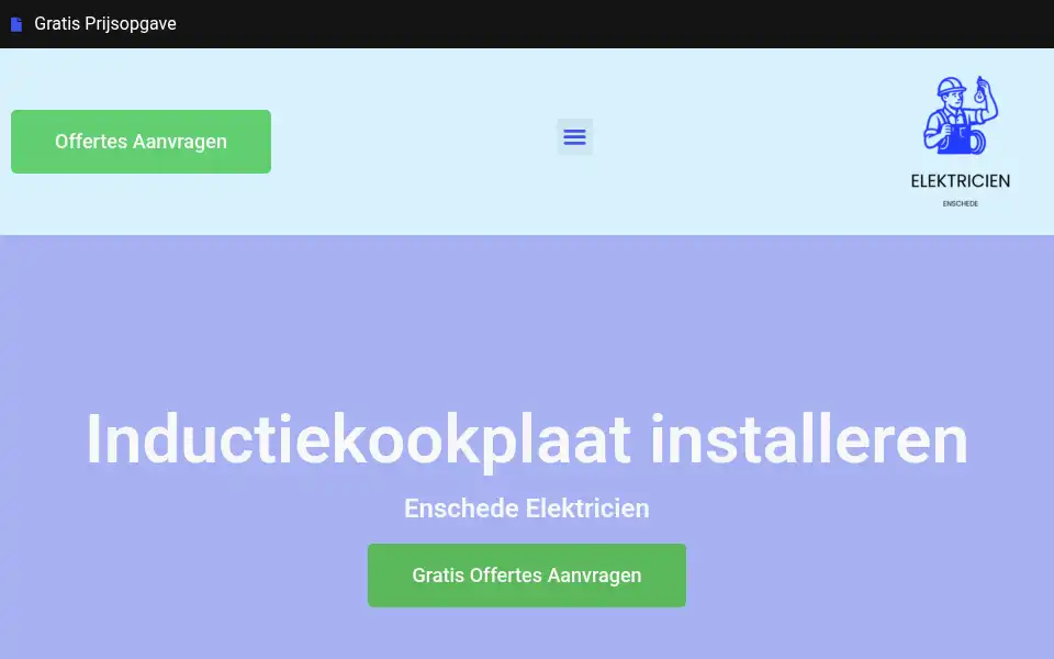 Screenshot of enschedeelektricien.com