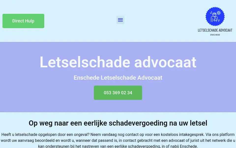 Screenshot of enschedeletselschadeadvocaat.com