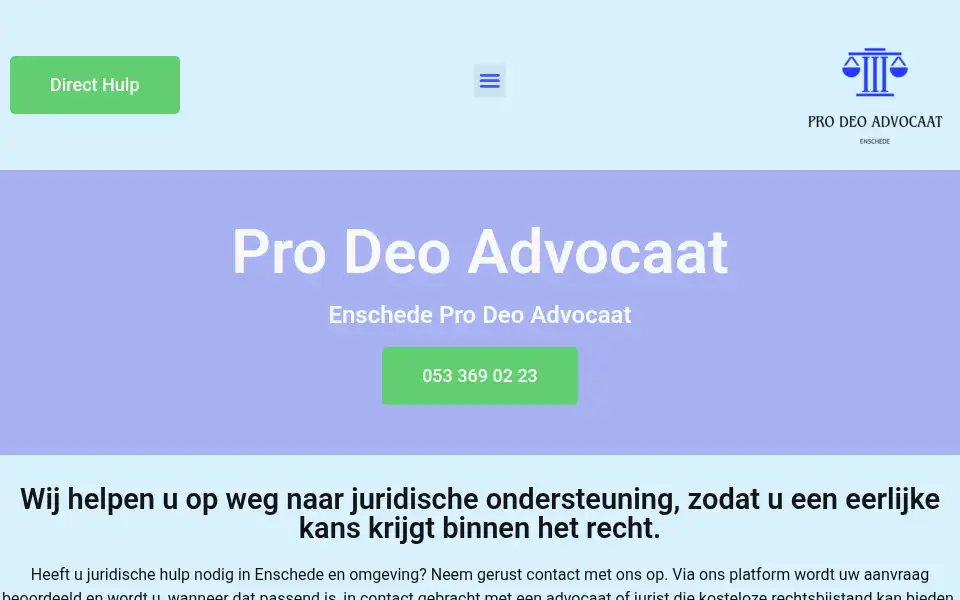 Screenshot of enschedeprodeoadvocaat.com