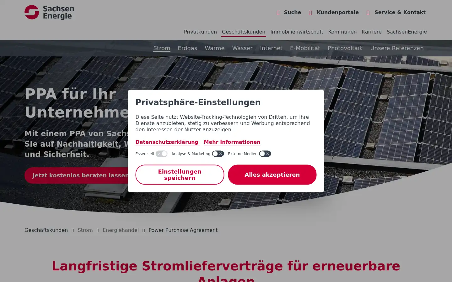 Screenshot of enso.de