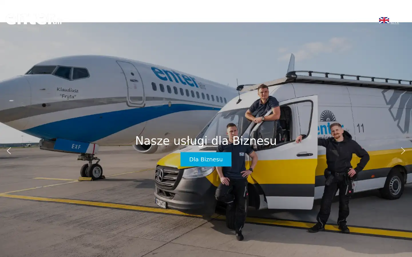 Screenshot of enterair.pl