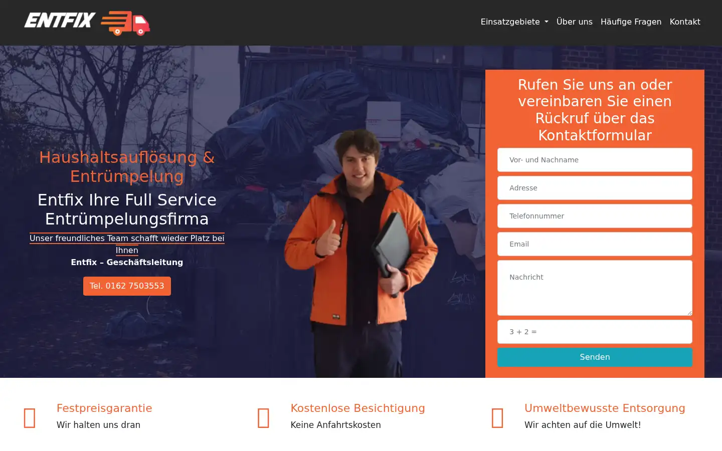 Screenshot of entfix.de