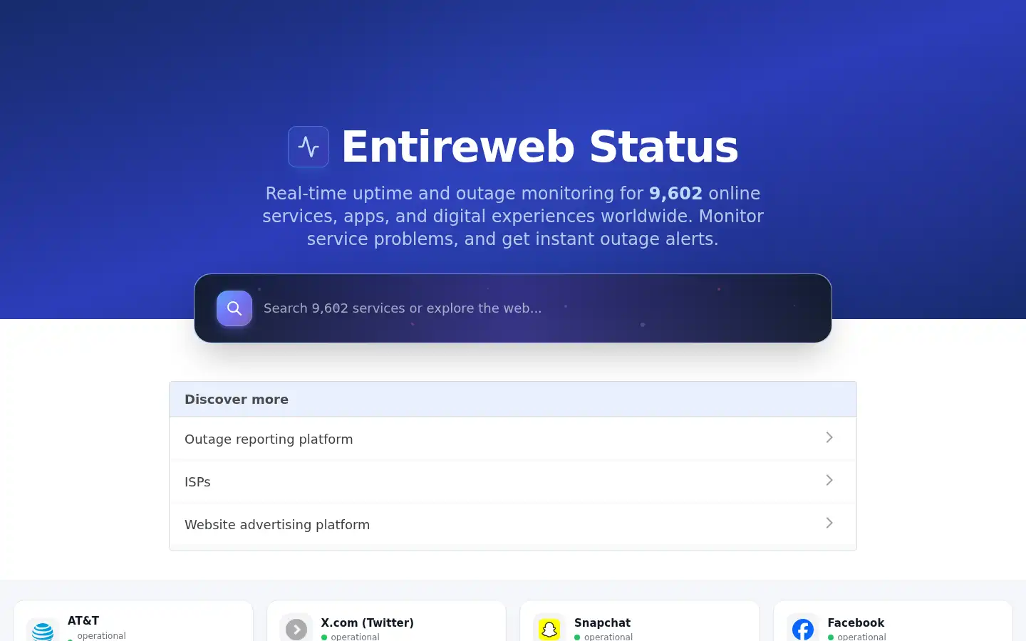 Screenshot of entireweb.com