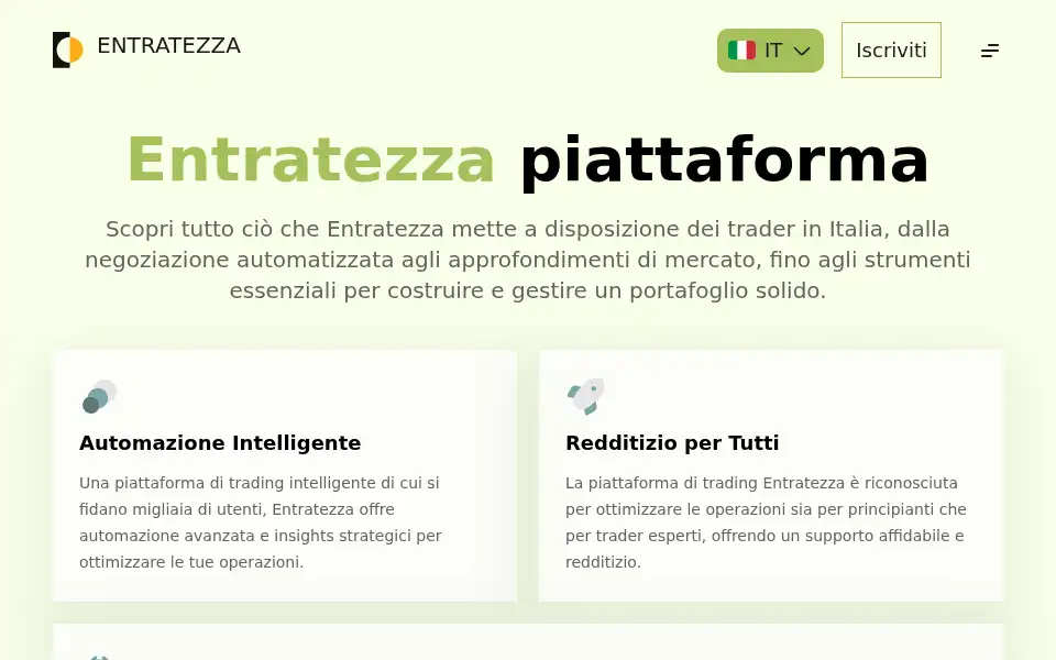 Screenshot of entratezza.com