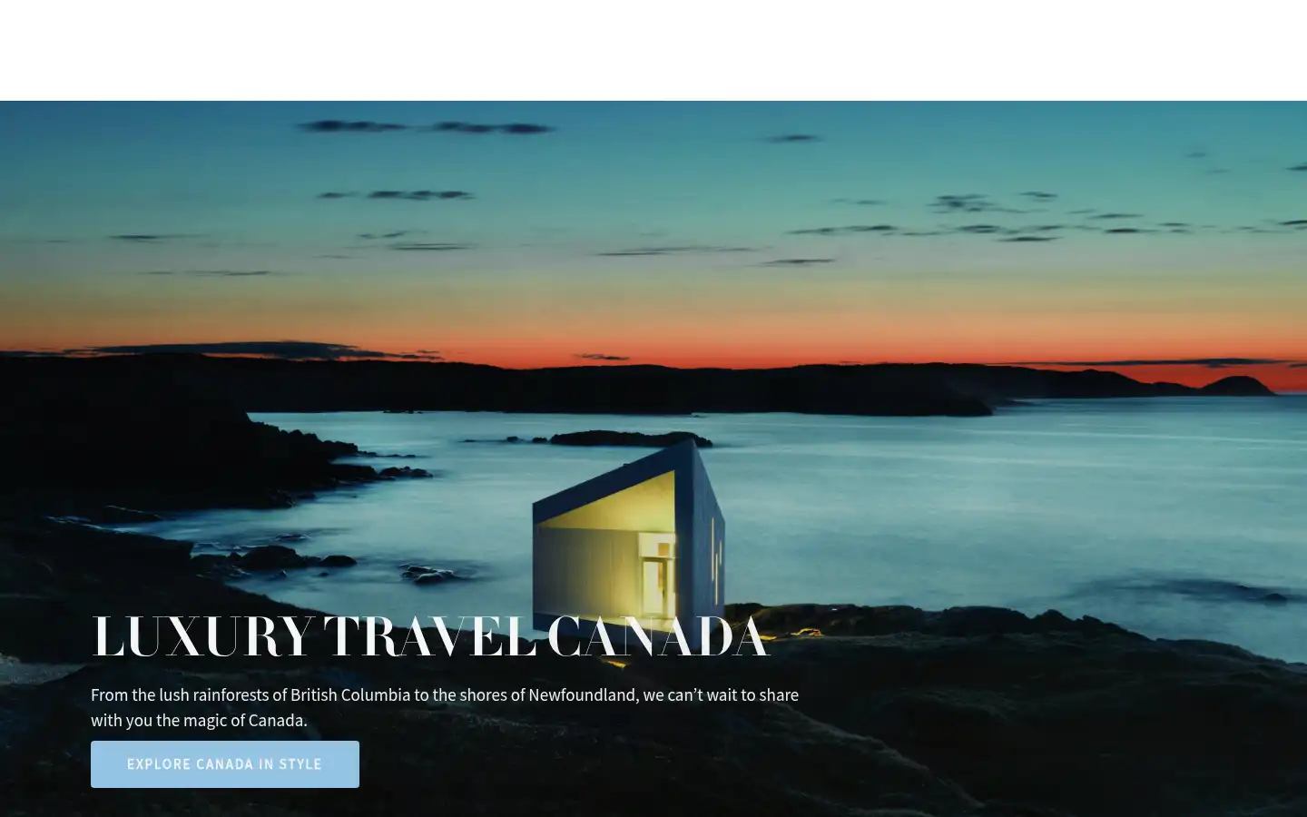 Screenshot of entreedestinations.com