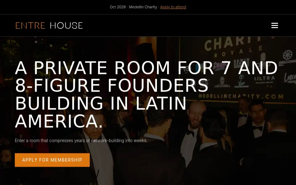 Screenshot of entrehouse.com