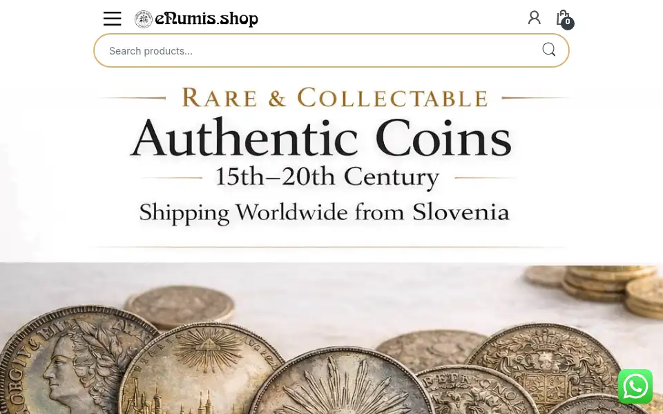 Screenshot of enumis.shop