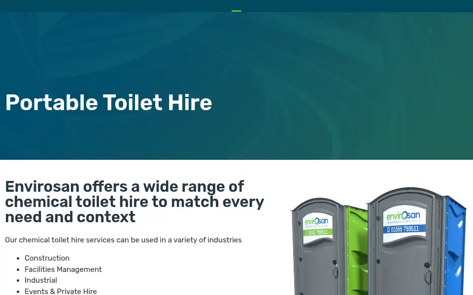 Screenshot of envirosan.co.uk