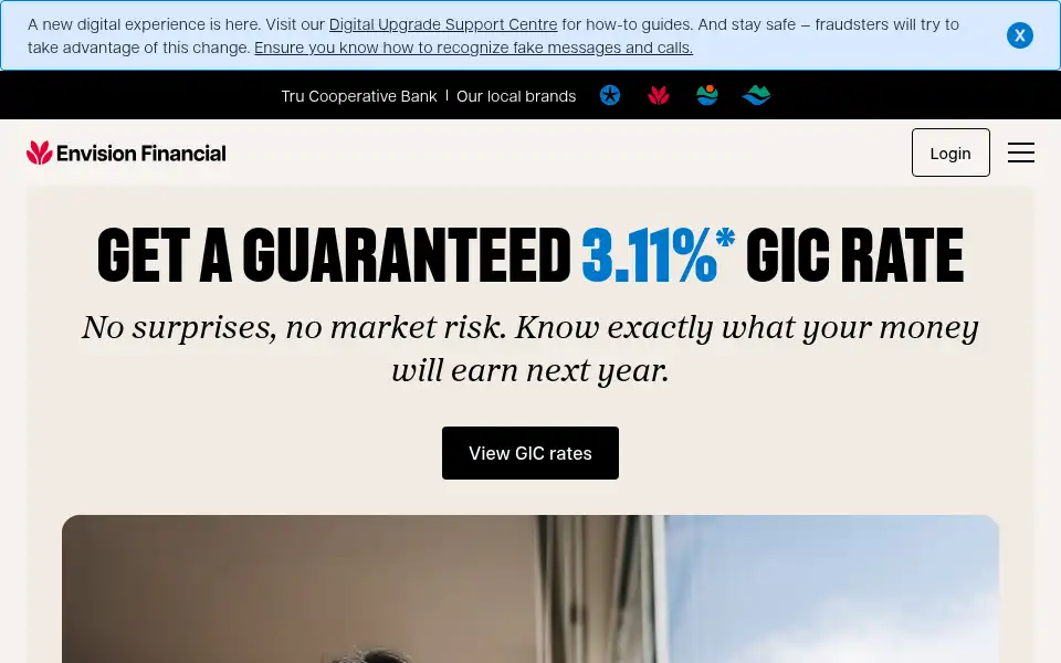 Screenshot of envisionfinancial.ca