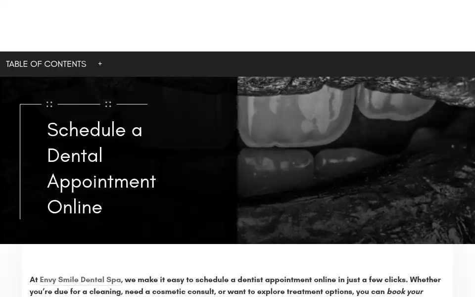 Screenshot of envysmile.com