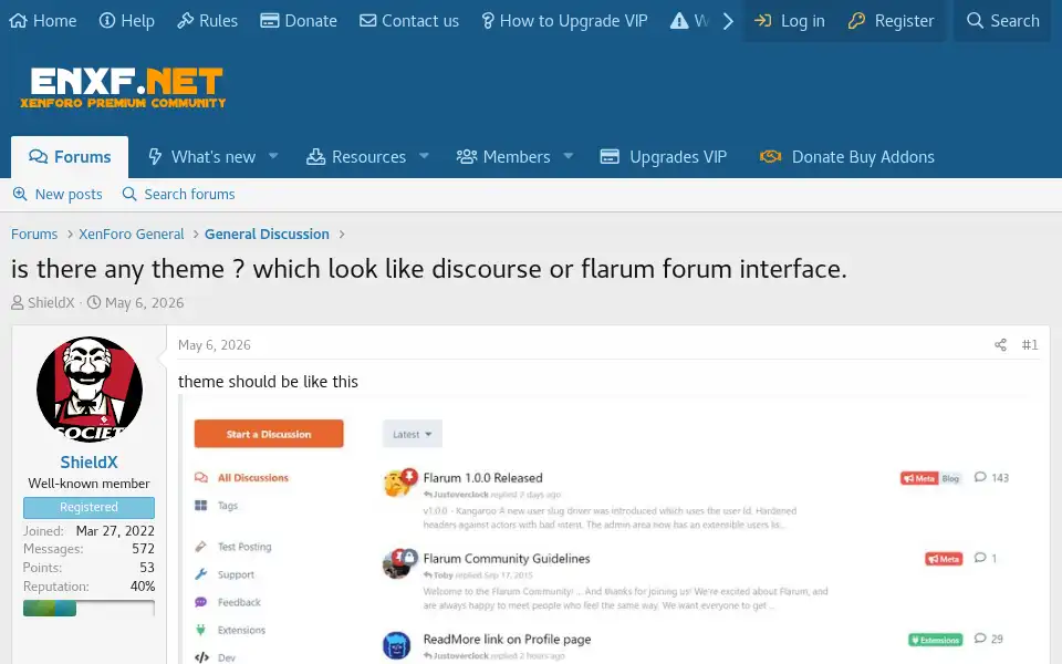 Screenshot of enxf.net