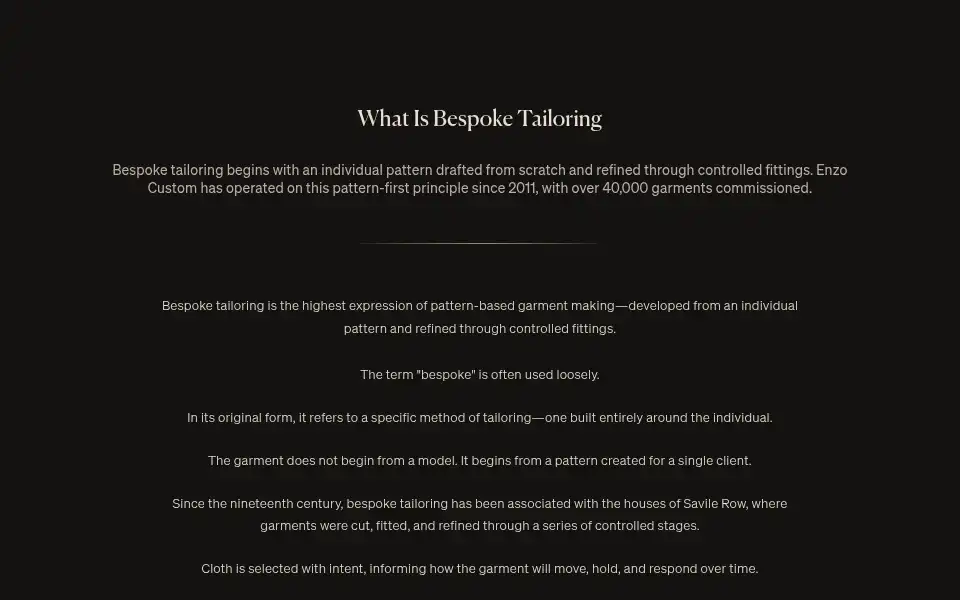 Screenshot of enzocustom.com
