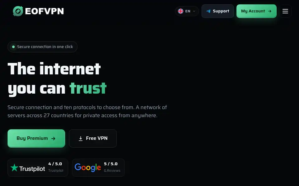 Screenshot of eofvpn.cc