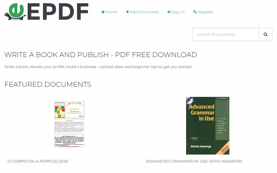 Screenshot of epdf.tips