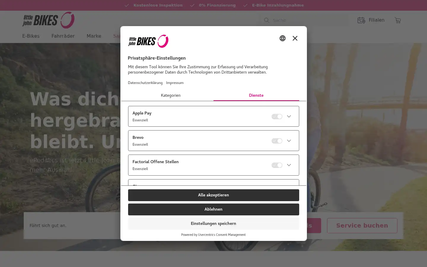 Screenshot of epedalics.de